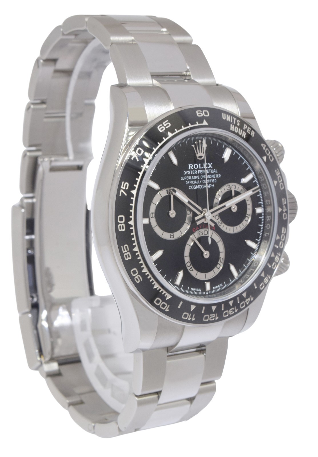 Rolex Daytona Chronograph Steel & Ceramic Black 40mm Watch +Card '24 126500