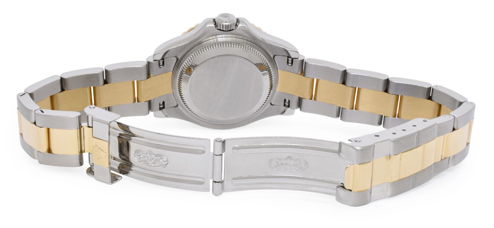 Rolex Yacht-Master 18k Yellow Gold/Steel Champagne 29mm Watch +Card D 169623