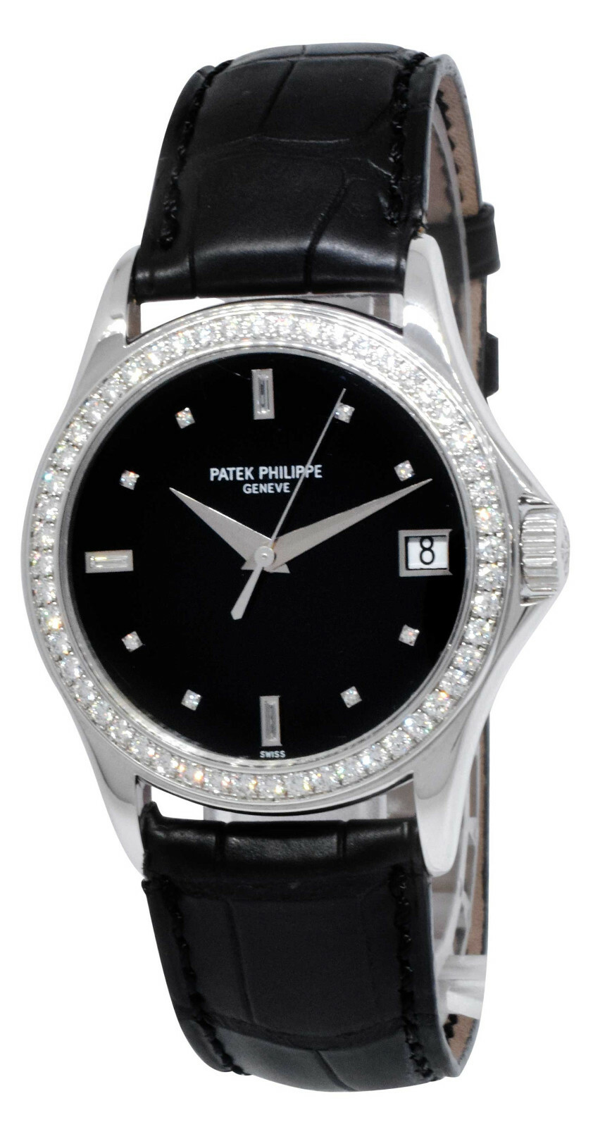 Patek Philippe Calatrava 5108 18k White Gold Mens 37mm Automatic Watch 5108g