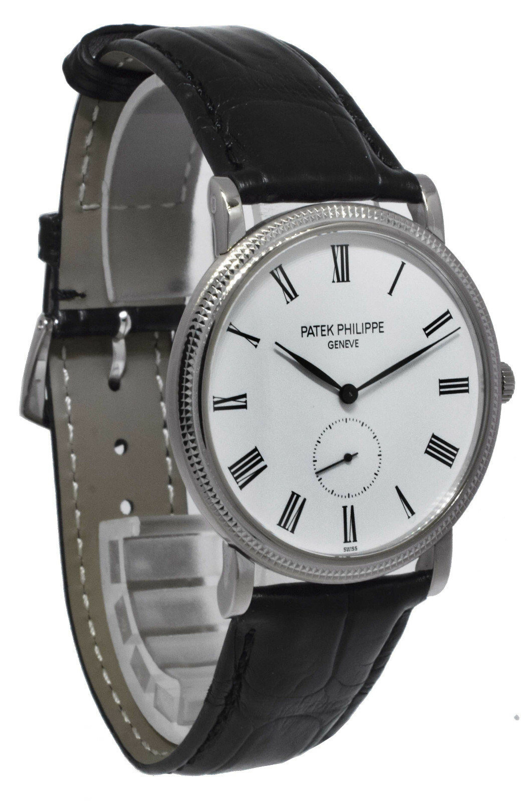 Patek Philippe 5119 Calatrava 18k White Gold White Dial Mens 36mm Watch 5119G