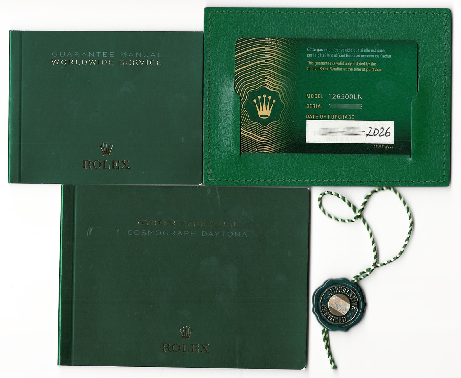 NEW Rolex Daytona Steel & Ceramic Bezel White Dial 40mm Watch B/P'26 126500