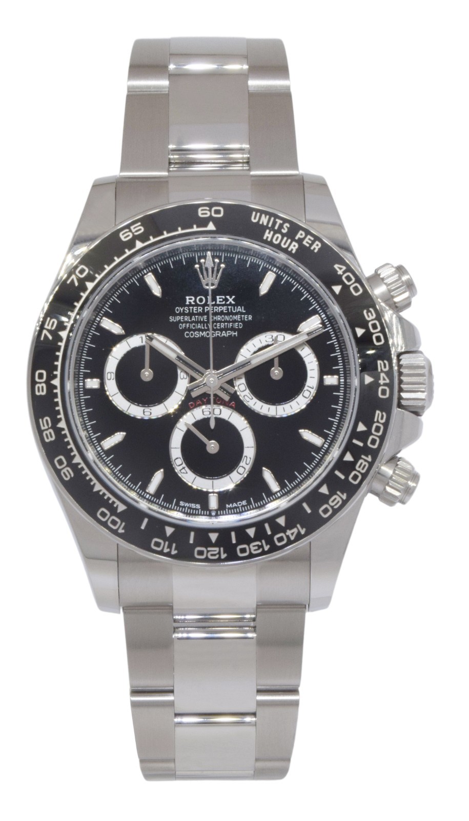 Rolex Daytona Chronograph Steel & Ceramic Black 40mm Watch +Card '24 126500