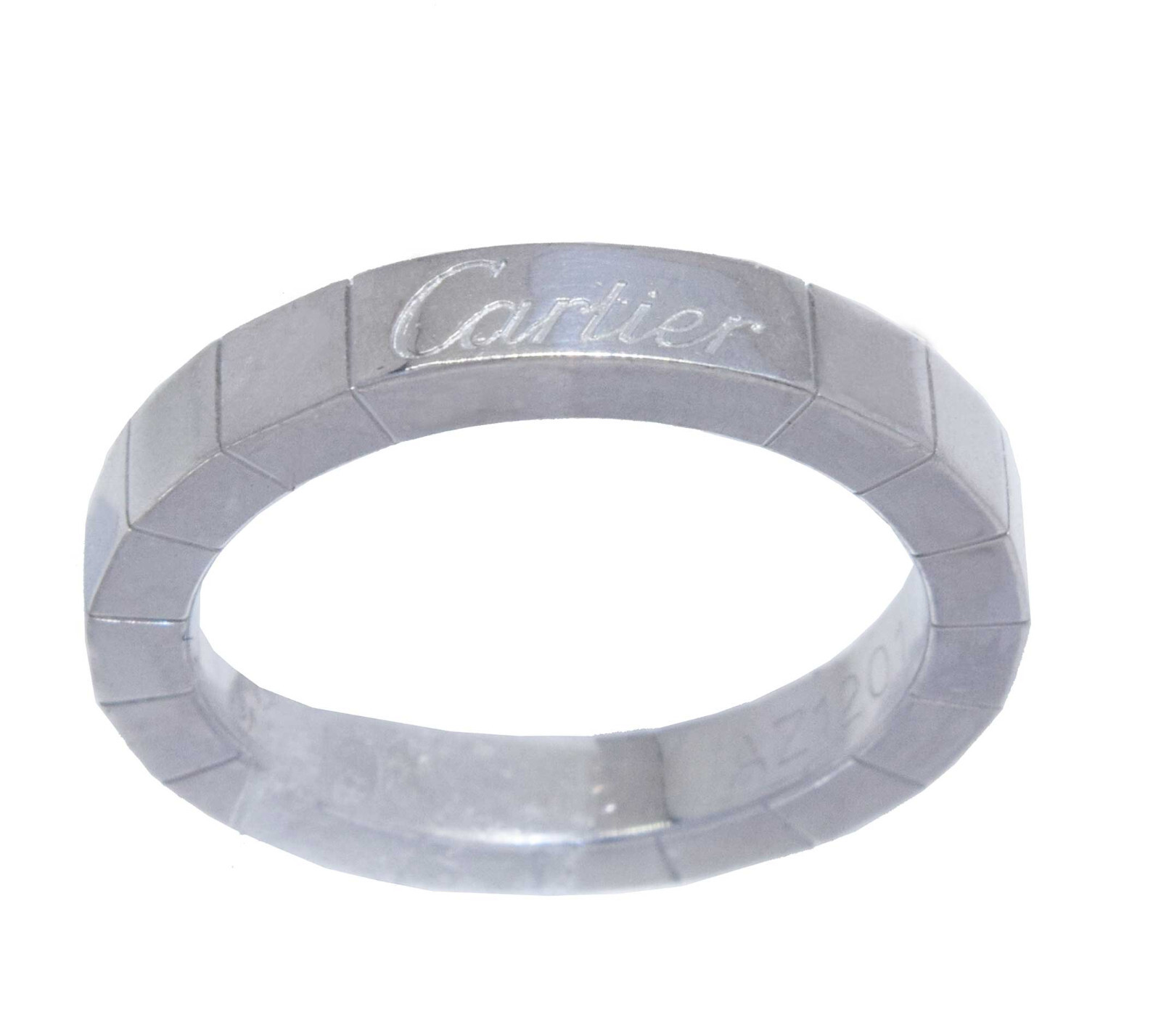 Cartier 18K White Gold Lanieres Ring Size 48 Cartier 18K White Gold Lanieres Ring Size 48