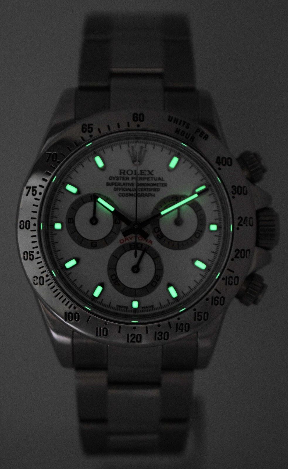 Rolex Daytona Chronograph Steel White Dial Mens 40MM Watch G 116520