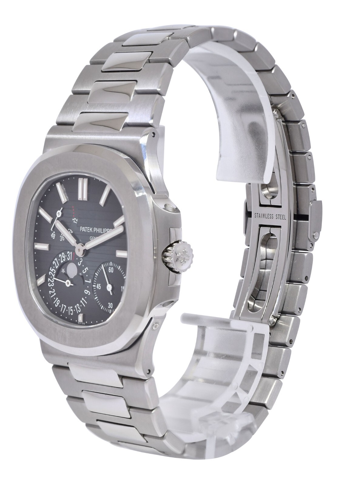 Patek Philippe Nautilus Complications Steel Blue Dial 40mm Watch B/P '19 5712/1A