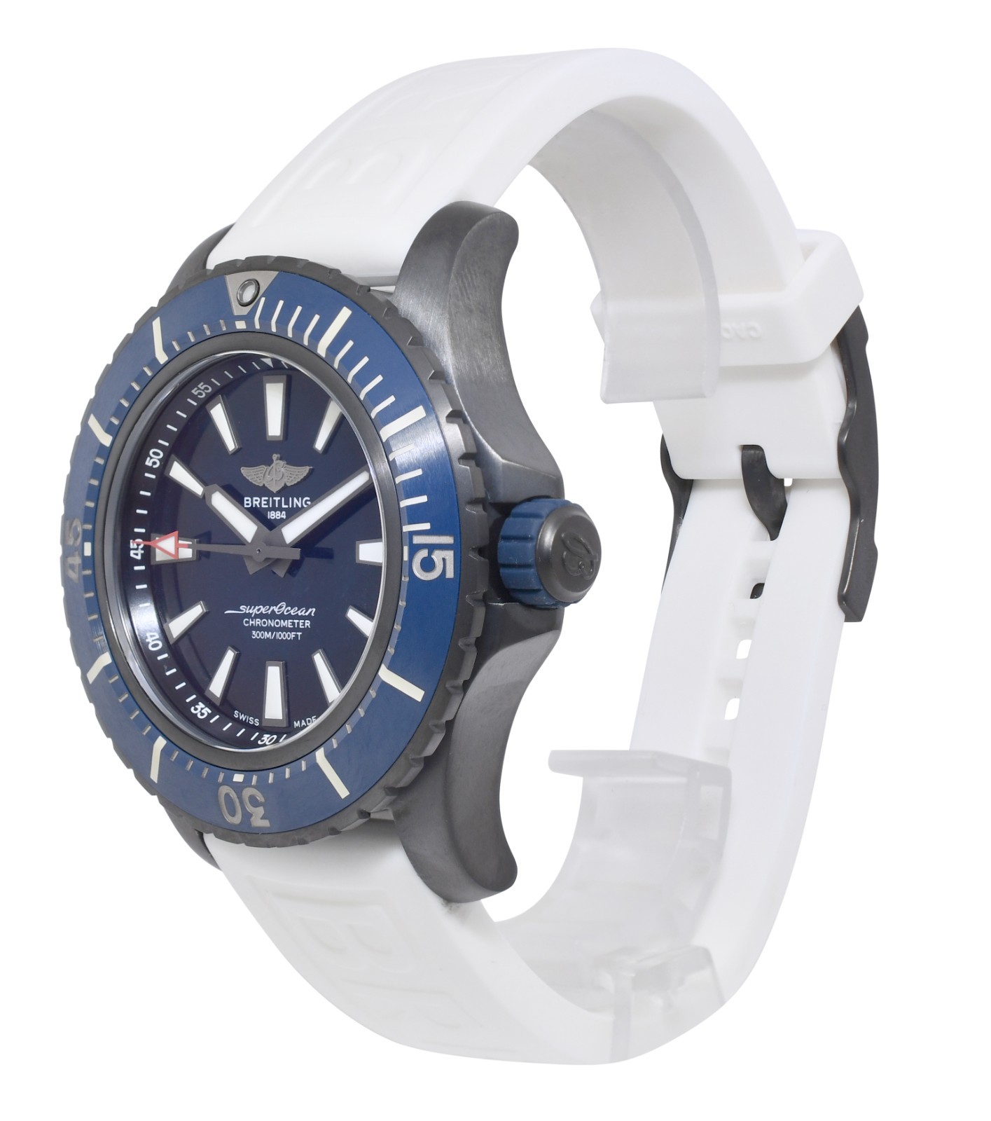 Breitling Superocean Automatic 48 DLC-Titanium Blue Dial Mens Watch B/P V17369