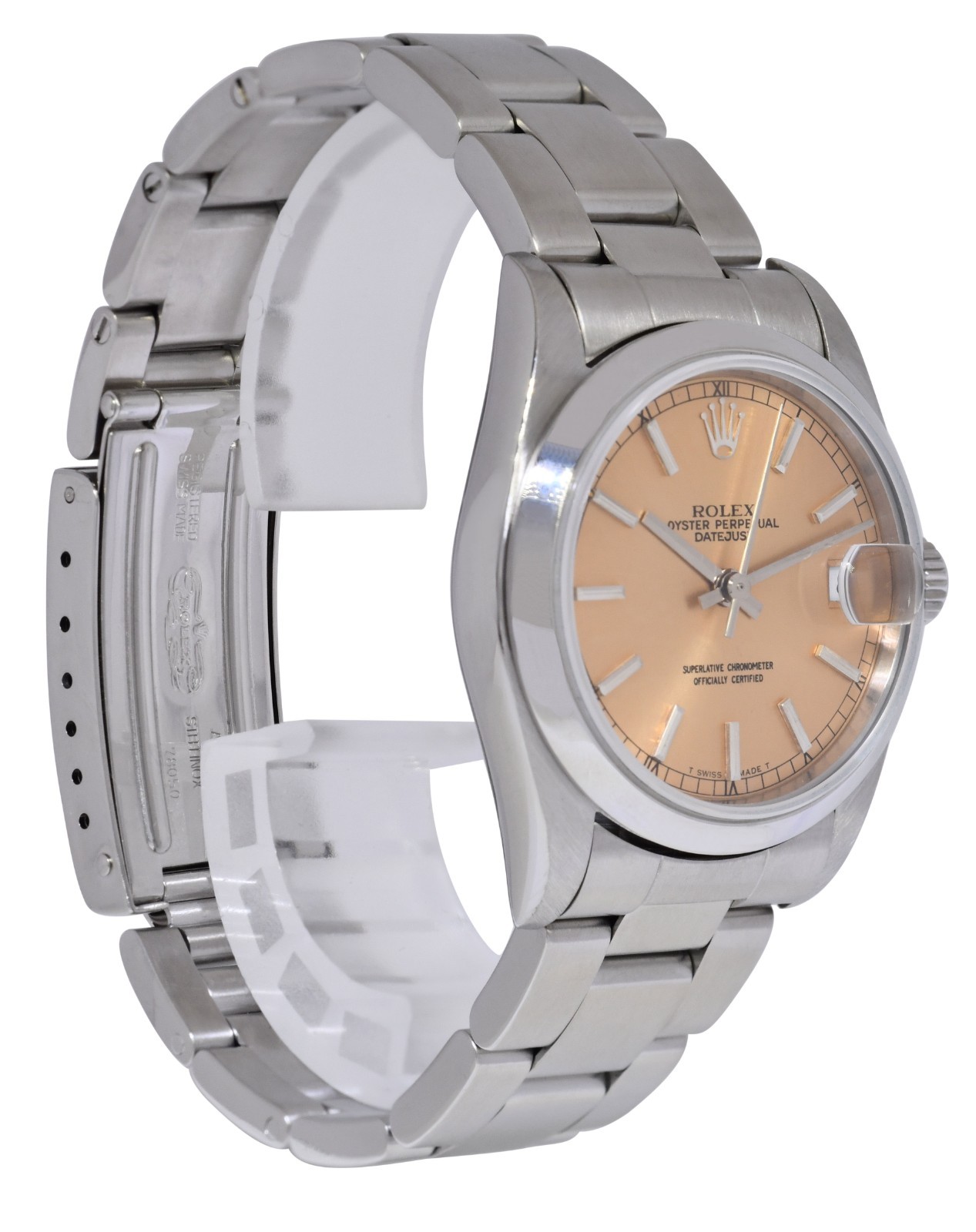 Rolex Datejust Steel Salmon Dial Oyster Bracelet Ladies 31mm Watch P 78240