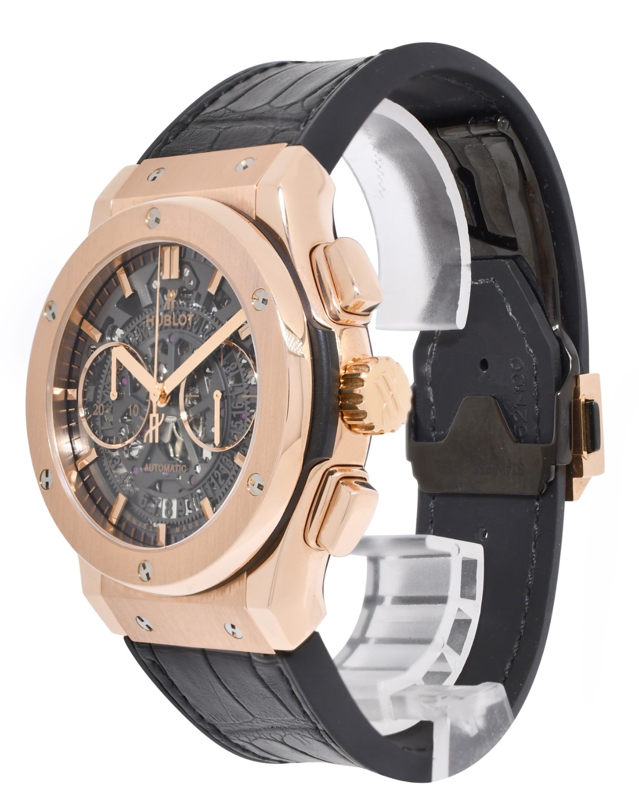 Hublot Classic Fusion Aerofusion Rose Gold Skeleton Watch B/P 525.0X.0180.LR