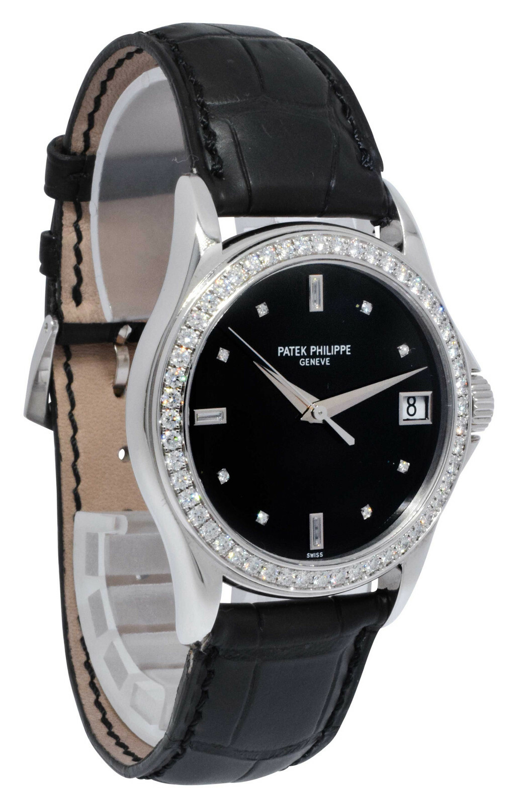 Patek Philippe Calatrava 5108 18k White Gold Mens 37mm Automatic Watch 5108g