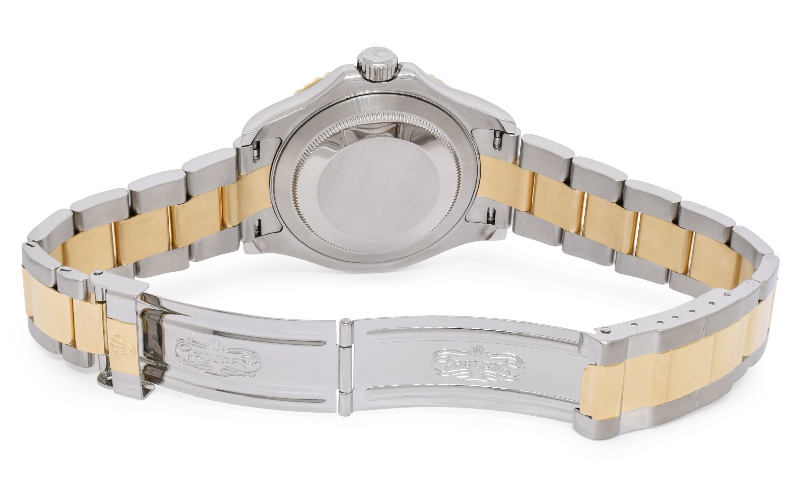 Rolex Yacht-Master 18k Yellow Gold/Steel Gray Dial 40mm Watch M +Card 16623