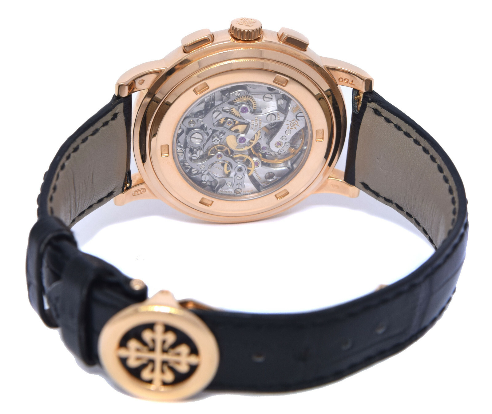 Patek Philippe 5070 18K Rose Gold Chronograph Mens Watch Box/Papers '05 5070R