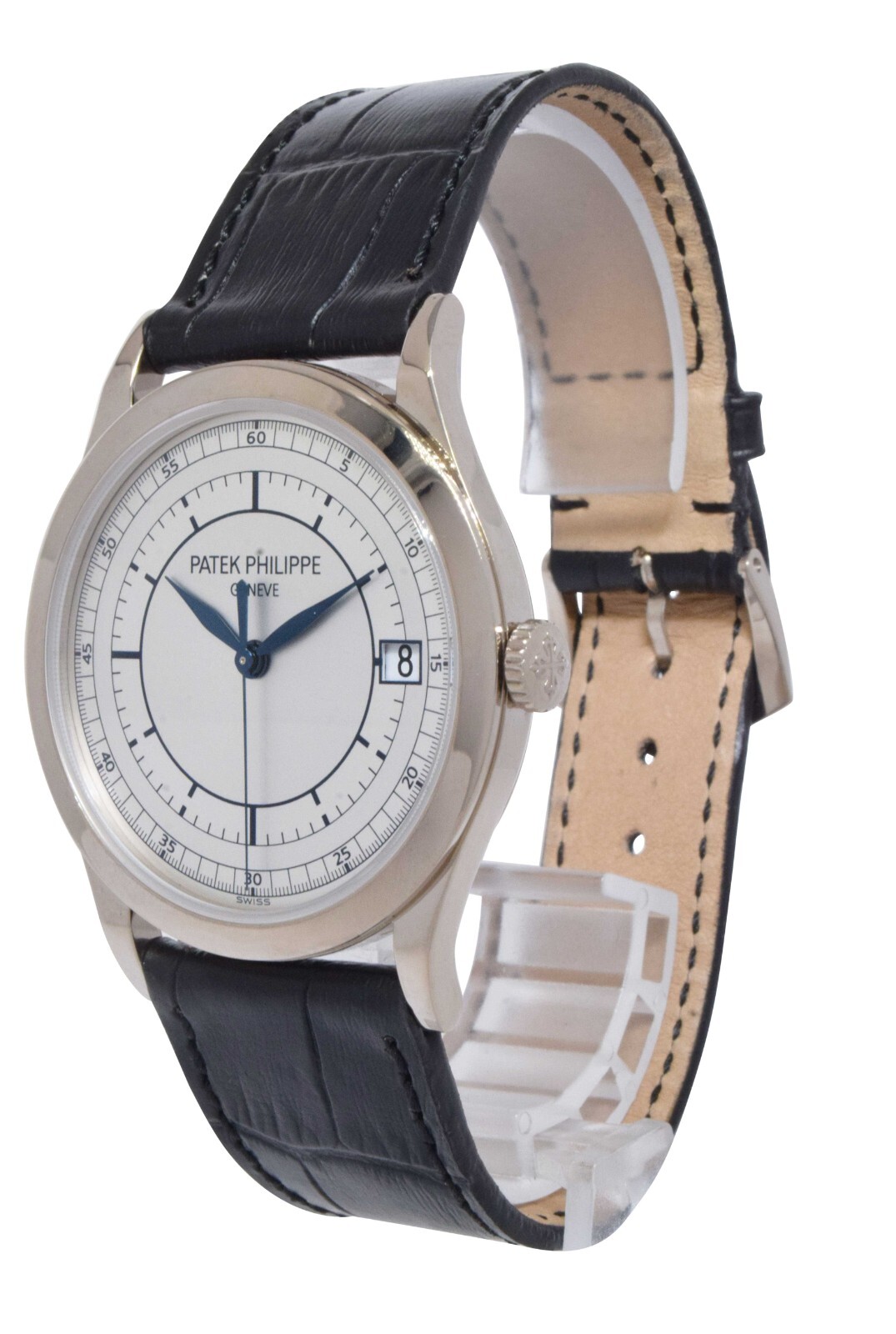Patek Philippe Calatrava 5296 18k White Gold Mens 38mm Automatic Watch 5296G