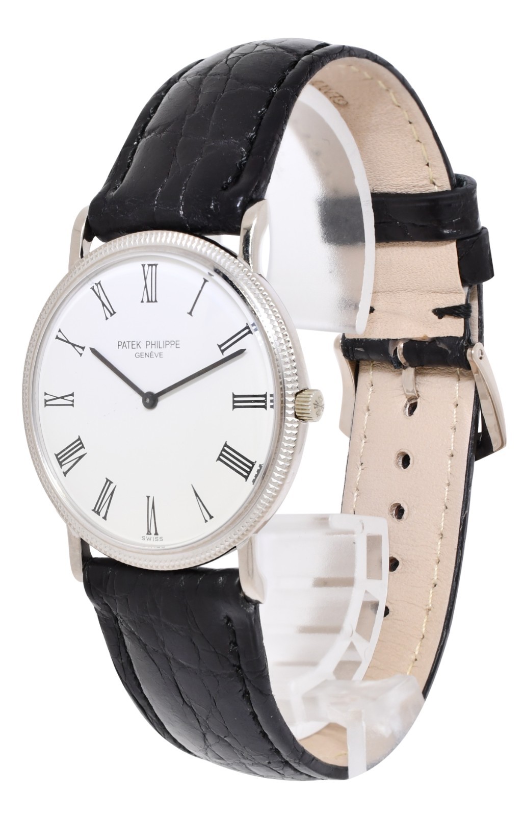 Patek Philippe Calatrava 18k White Gold Mens 32mm Manual Watch 3520