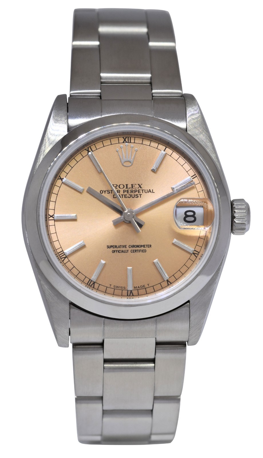 Rolex Datejust Steel Salmon Dial Oyster Bracelet Ladies 31mm Watch P 78240