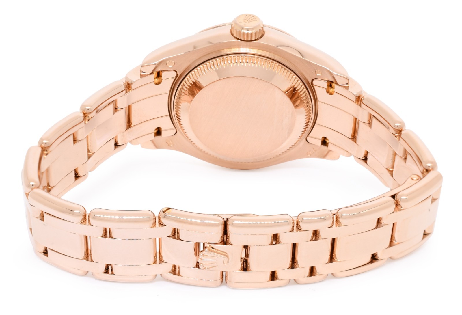 Rolex Pearlmaster 18k Rose Gold Pink Diamond Ladies 29mm Watch +Papers '17 80315