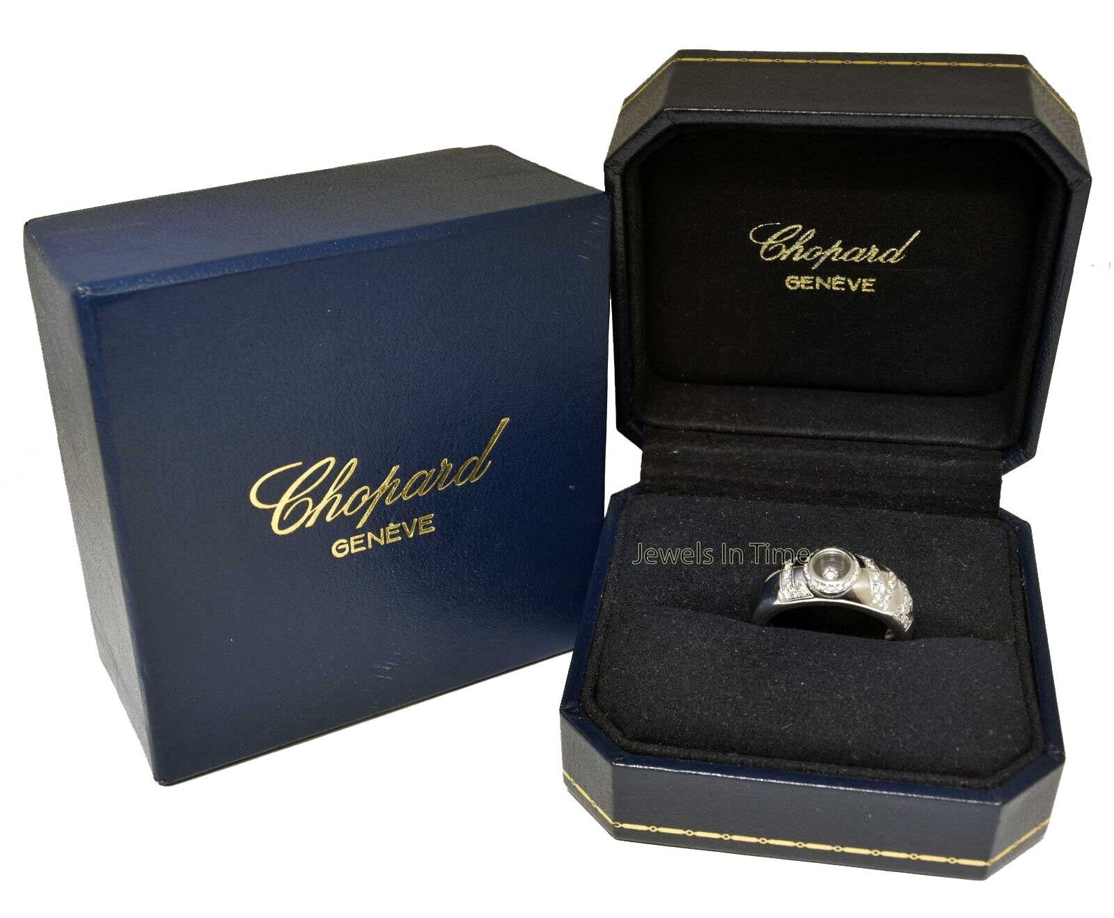 Chopard Happy Diamond Love Ring 18k White Gold Love Ring 7.5 82/2898