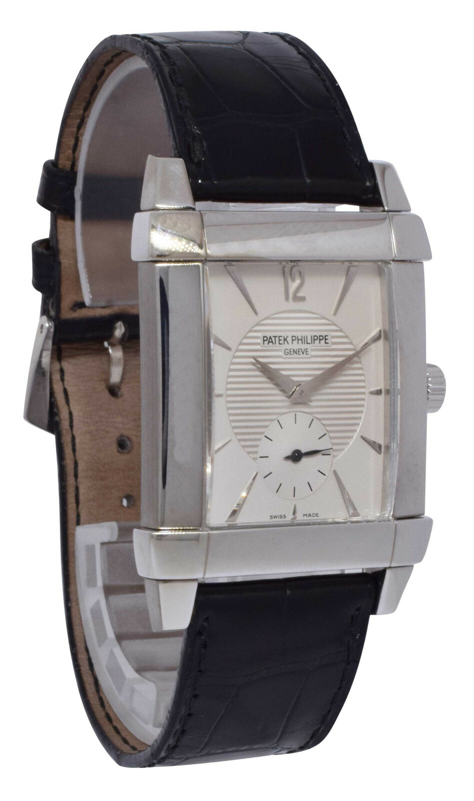 Patek Philippe 5111 Gondolo 18k White Gold Silver Dial Mens Manual Watch 5111G