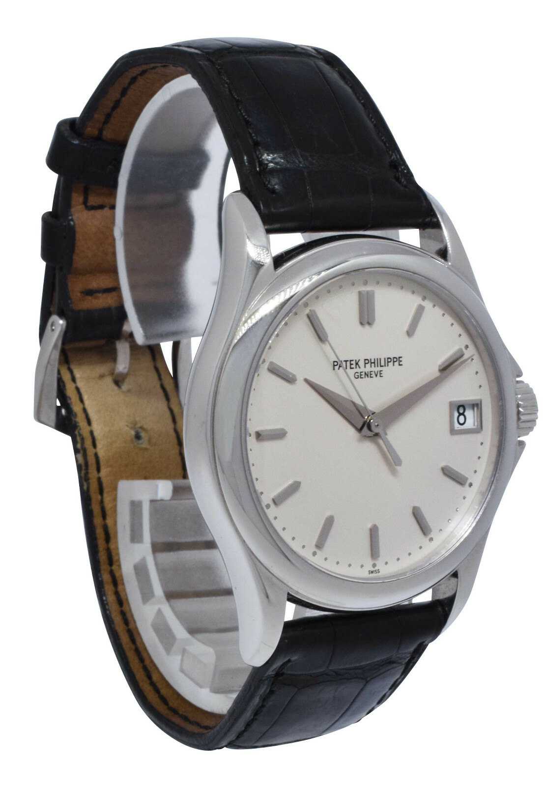 Patek Philippe Calatrava 5127 18k White Gold Mens 37mm Automatic Watch 5127G