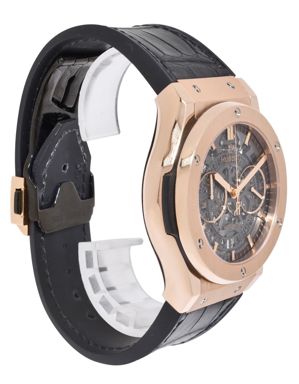 Hublot Classic Fusion Aerofusion Rose Gold Skeleton Watch B/P 525.0X.0180.LR