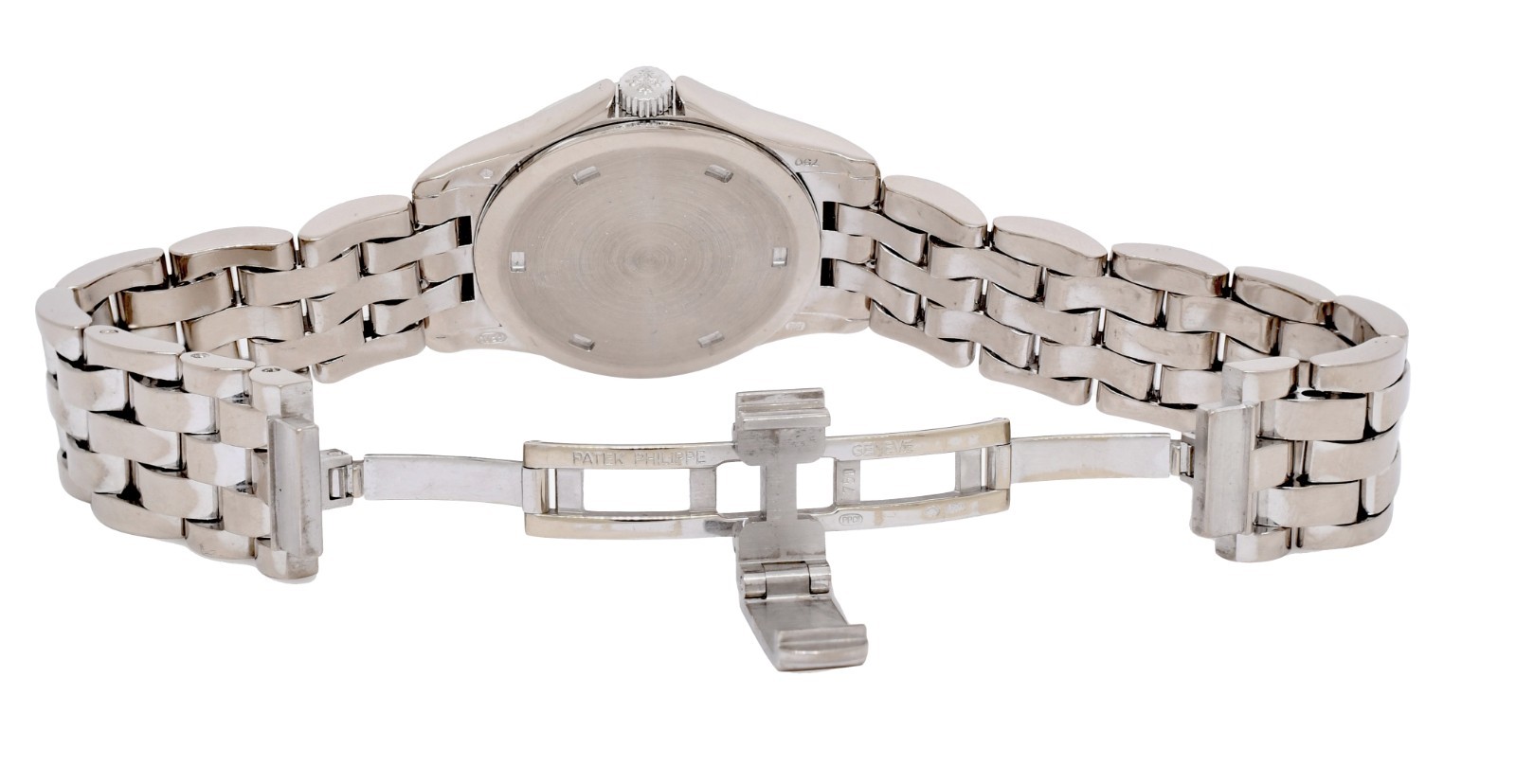 Patek Philippe Calatrava 18k White Gold Ladies 28mm Quartz Watch +Papers 4906/1G