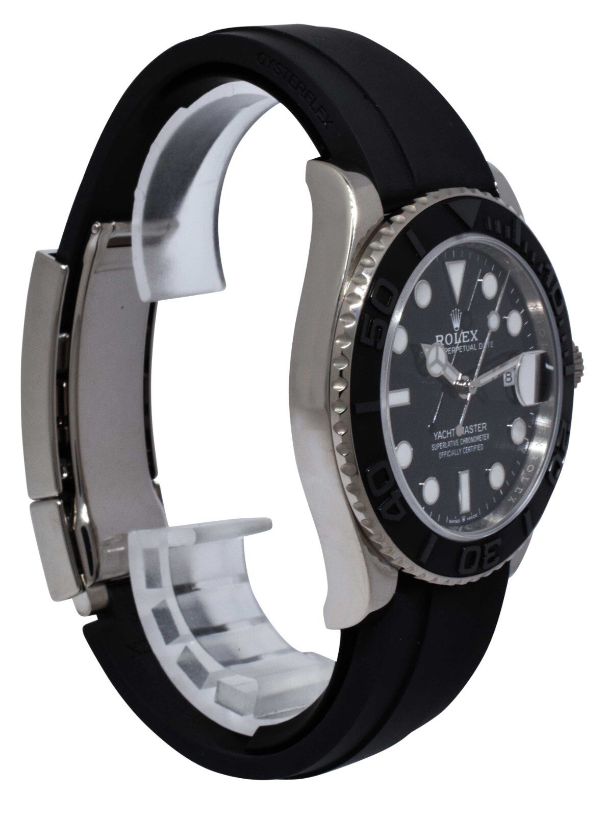 NEW Rolex Yacht-Master 42 18k White Gold Mens Oysterflex Watch B/P '26 226659