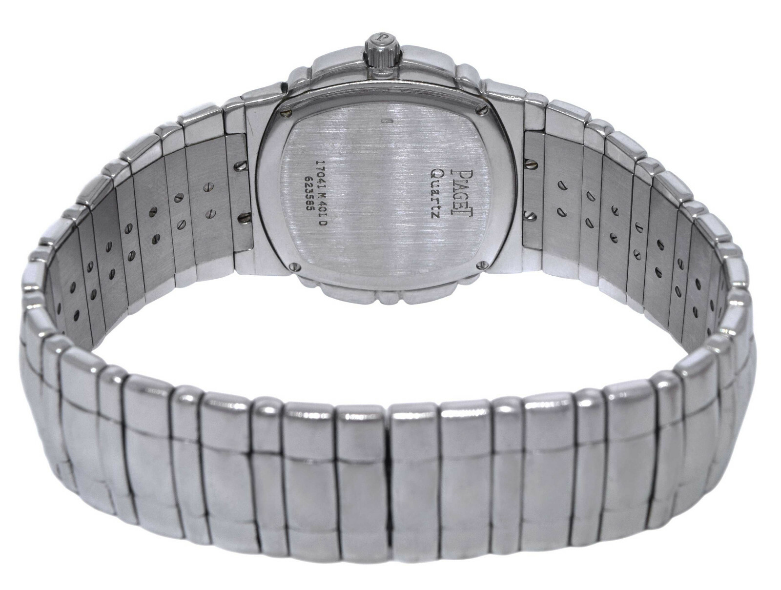 Piaget Tanagra 18k White Gold 35mm White Roman Dial Quartz Watch 17041 M 401 D
