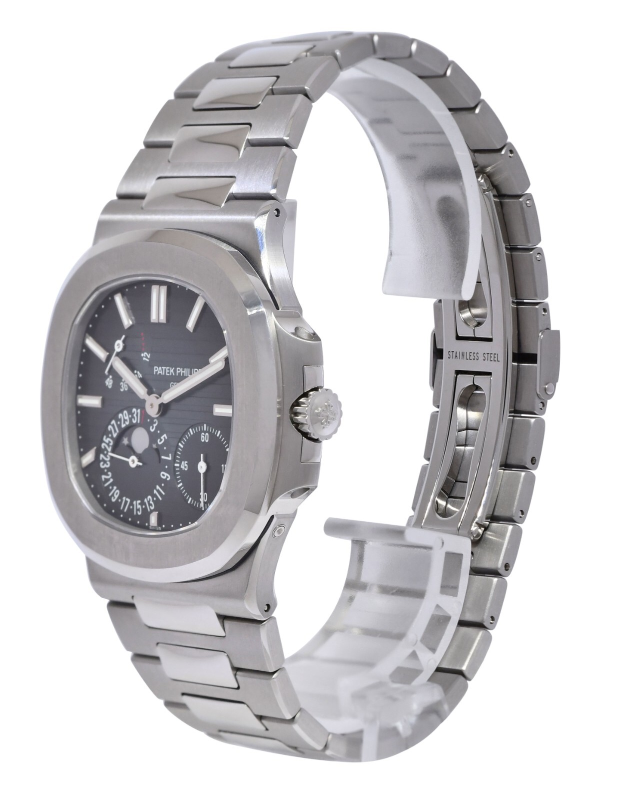 Patek Philippe Nautilus Complications Steel Blue Dial 40mm Watch B/P '19 5712/1A