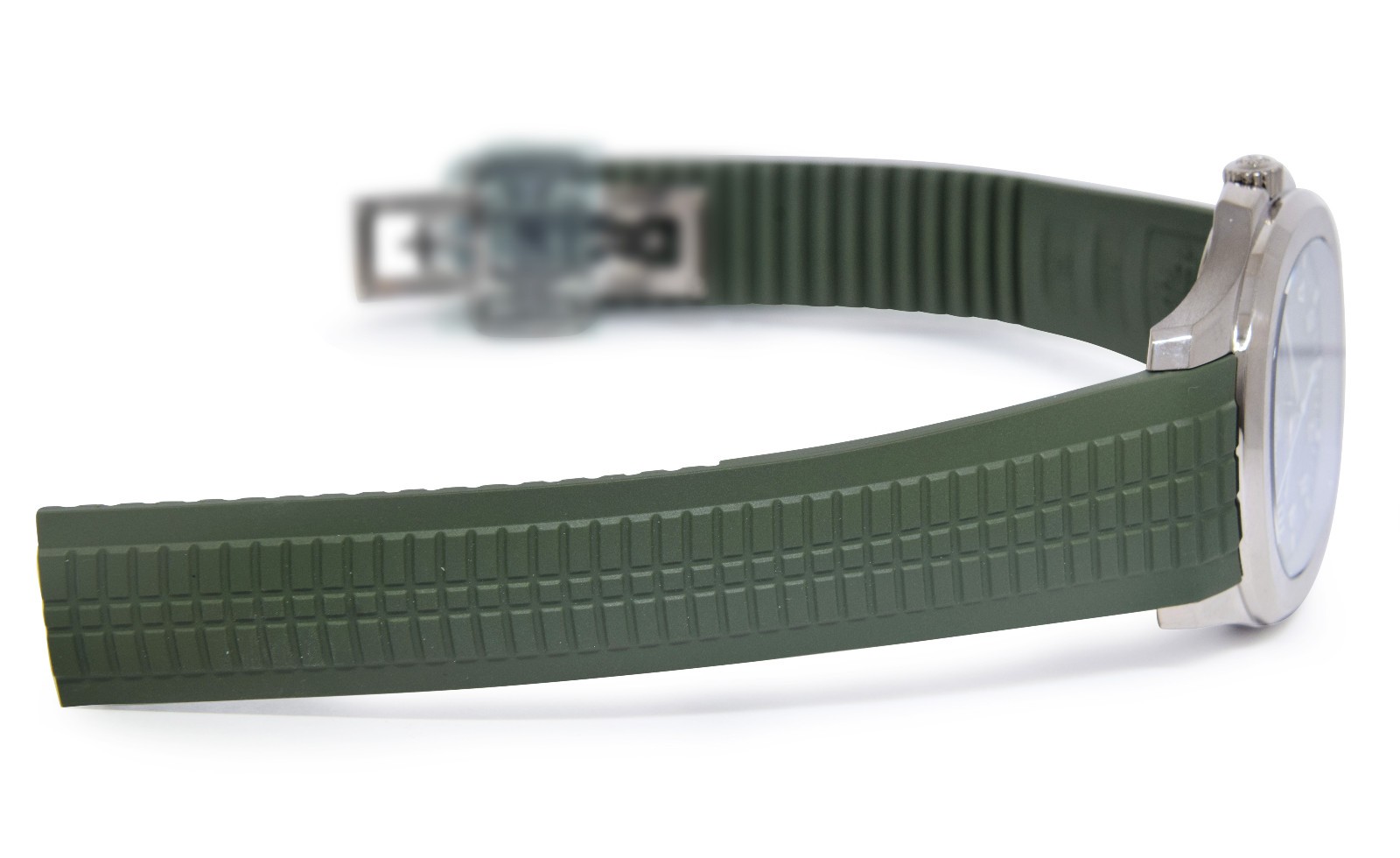 Patek Jumbo Aquanaut 5168 Khaki Green 18k White Gold Watch B/P '22 5168G