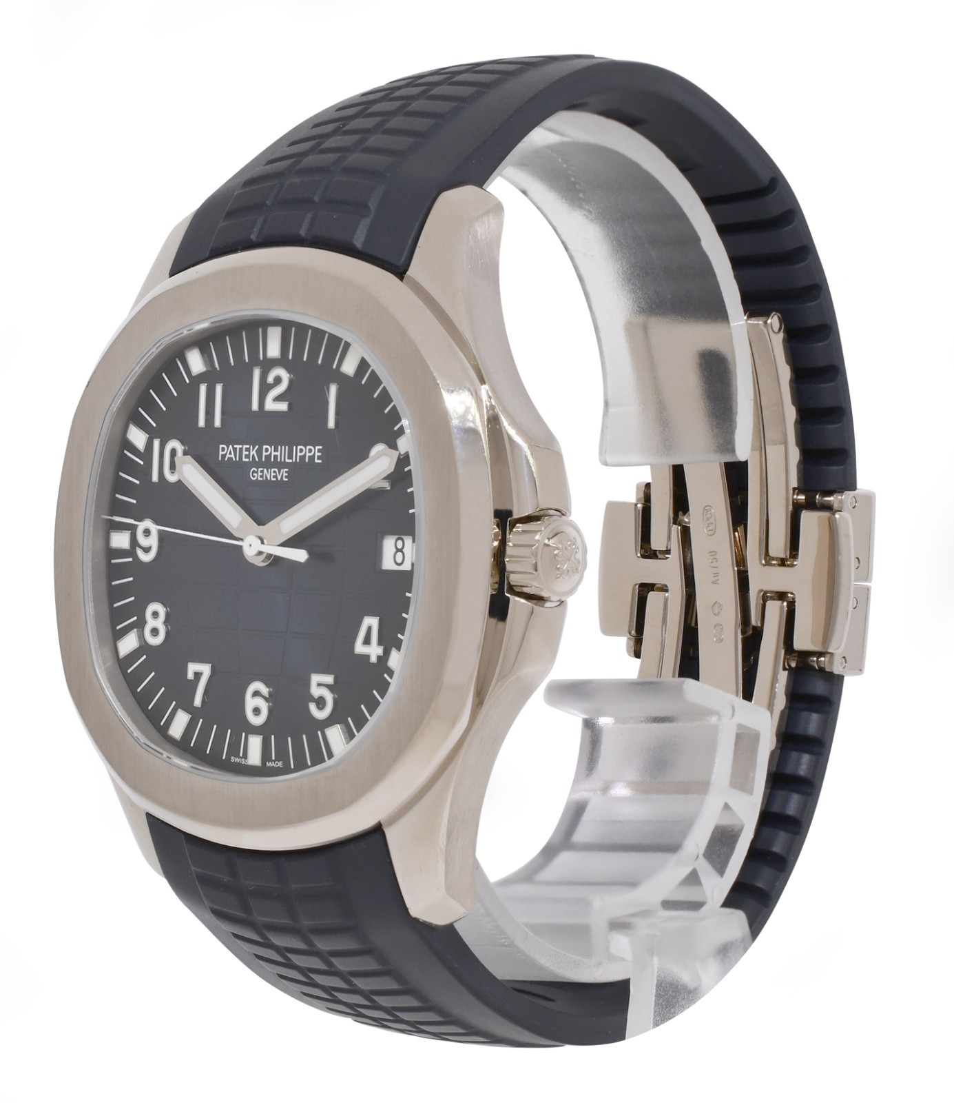 Patek Aquanaut 5168 Blue 20th Anniversary 18k White Gold Watch B/P '17 5168G