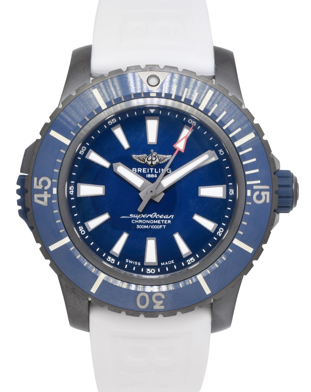 Breitling Superocean Automatic 48 DLC-Titanium Blue Dial Mens Watch B/P V17369