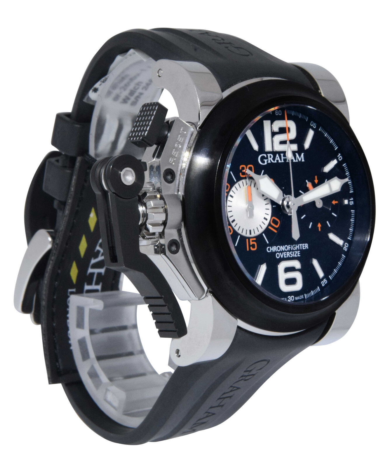 Graham Chronofighter Oversize 2OVBV-1 Chronograph Watch Box/Papers NEW
