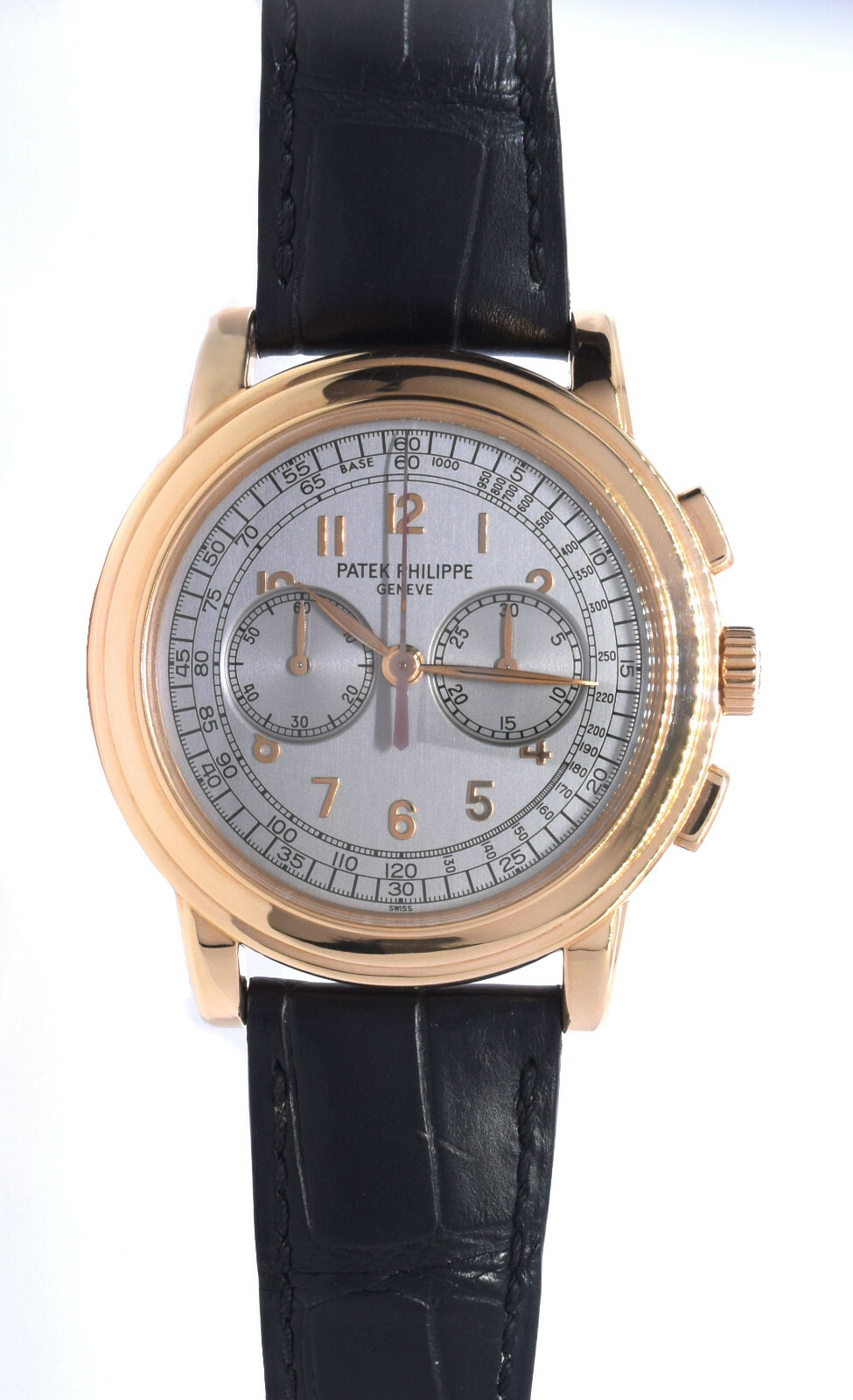 Patek Philippe 5070 18K Rose Gold Chronograph Mens Watch Box/Papers '05 5070R