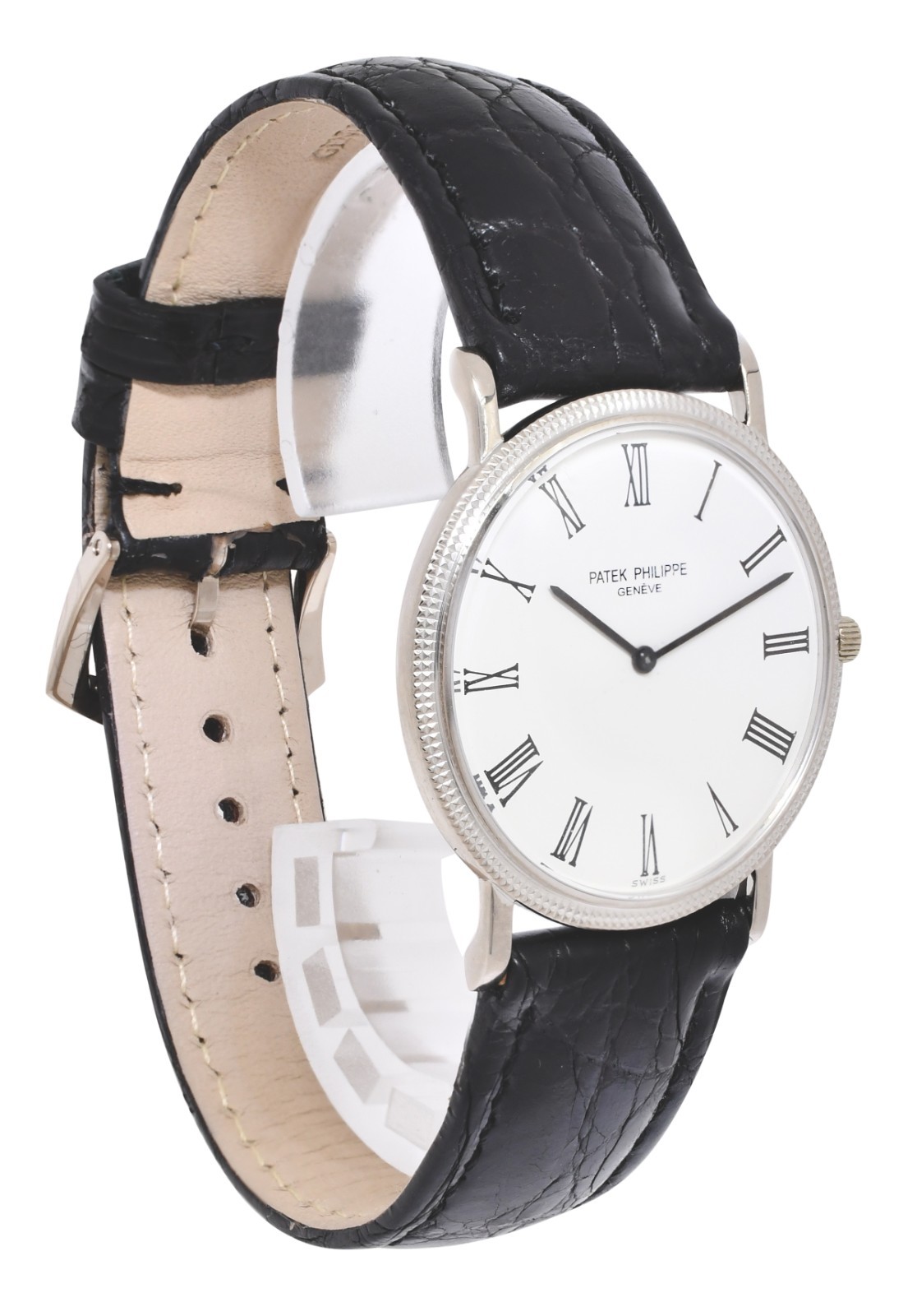 Patek Philippe Calatrava 18k White Gold Mens 32mm Manual Watch 3520