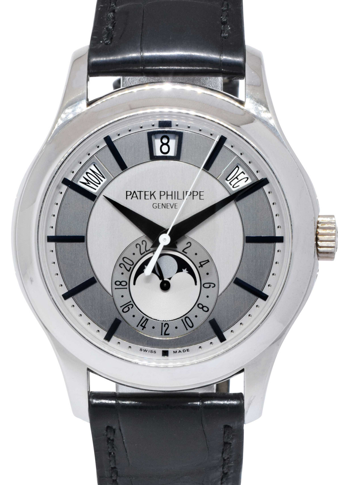 Patek Philippe Annual Calendar 5205 18k White Gold Silver/Gray Dial Watch 5205G Patek Philippe Annual Calendar 5205 18k White Gold Silver/Gray Dial Watch 5205G