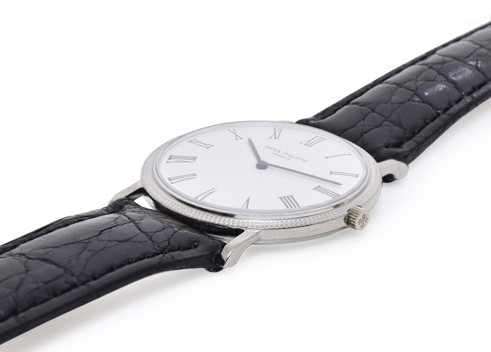 Patek Philippe Calatrava 18k White Gold Mens 32mm Manual Watch 3520