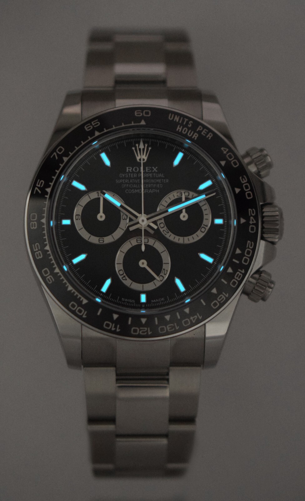 Rolex Daytona Chronograph Steel & Ceramic Black 40mm Watch +Card '24 126500
