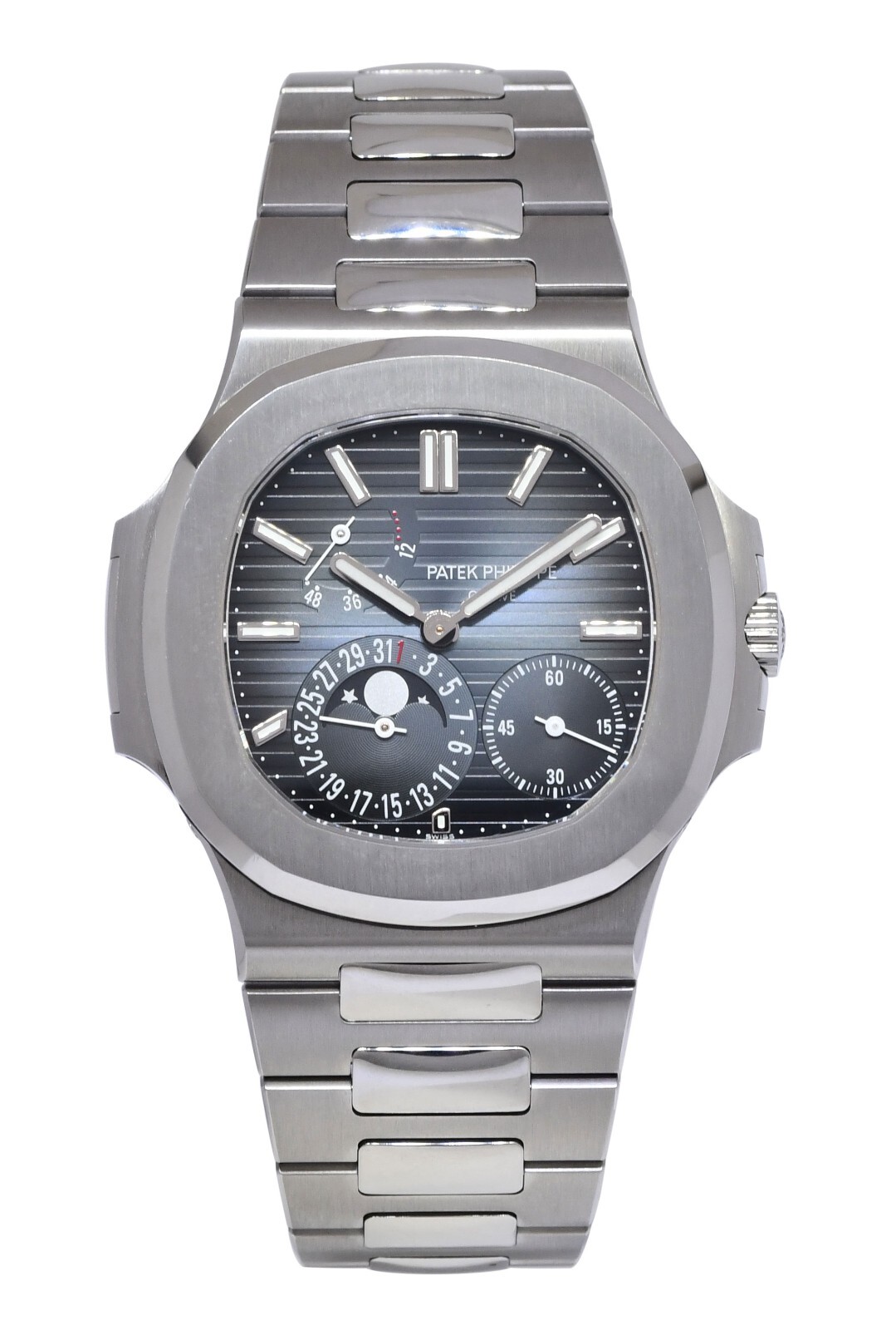 Patek Philippe Nautilus Complications Steel Blue Dial 40mm Watch B/P '19 5712/1A