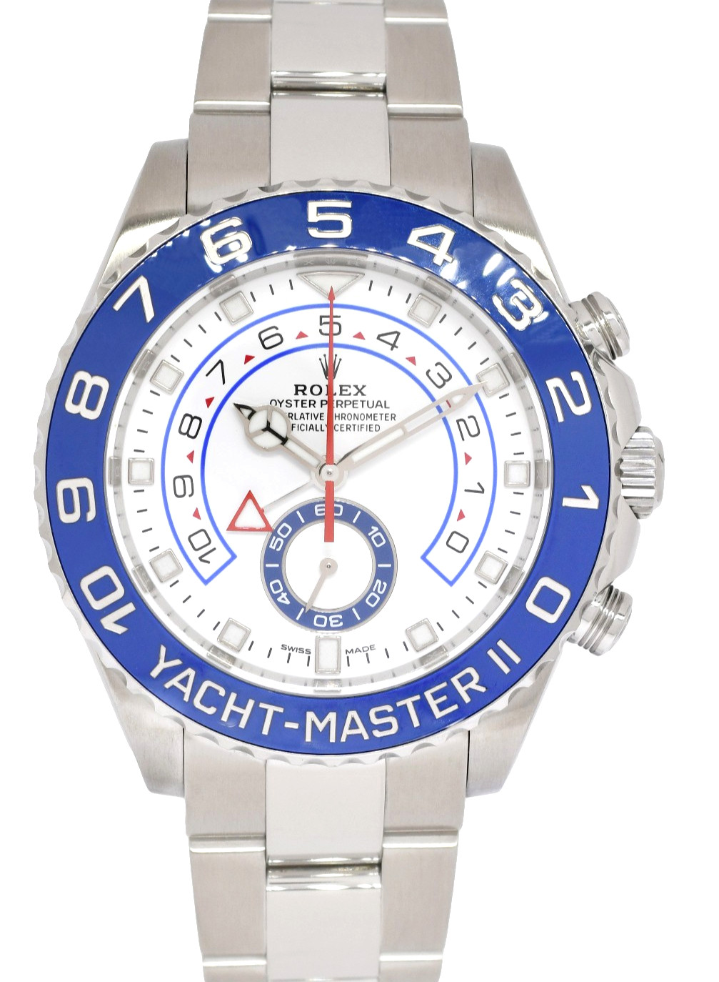 Rolex Yacht-Master II Steel Blue Ceramic Bezel 44mm Watch +Papers '18 116680