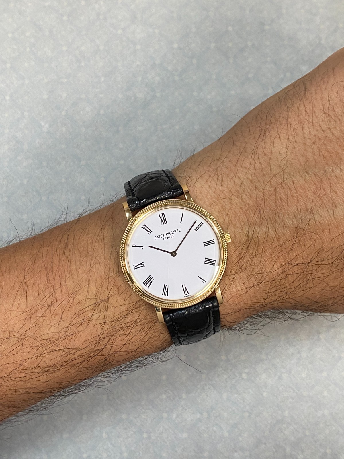 Patek Philippe Calatrava 5120 18k Yellow Gold 35mm Automatic Watch +Papers 5120J