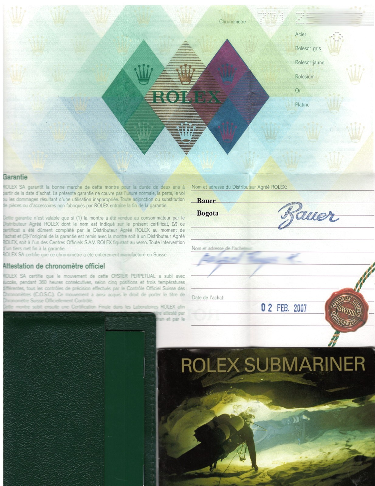 Rolex Submariner Date Kermit Green Bezel Steel Mens Automatic Watch Z B/P 16610