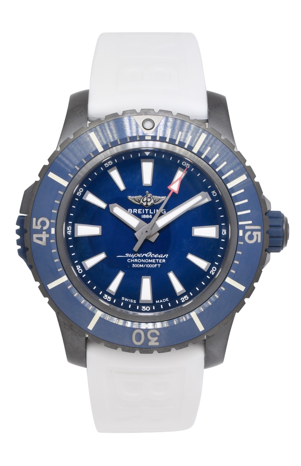Breitling Superocean Automatic 48 DLC-Titanium Blue Dial Mens Watch B/P V17369