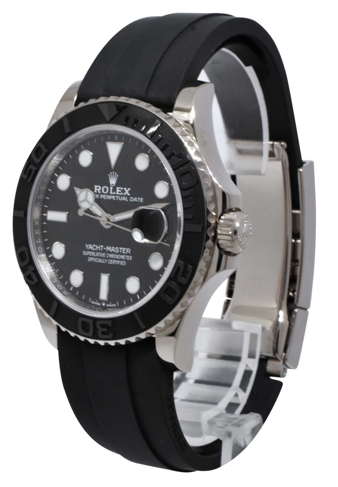 NEW Rolex Yacht-Master 42 18k White Gold Mens Oysterflex Watch B/P '26 226659