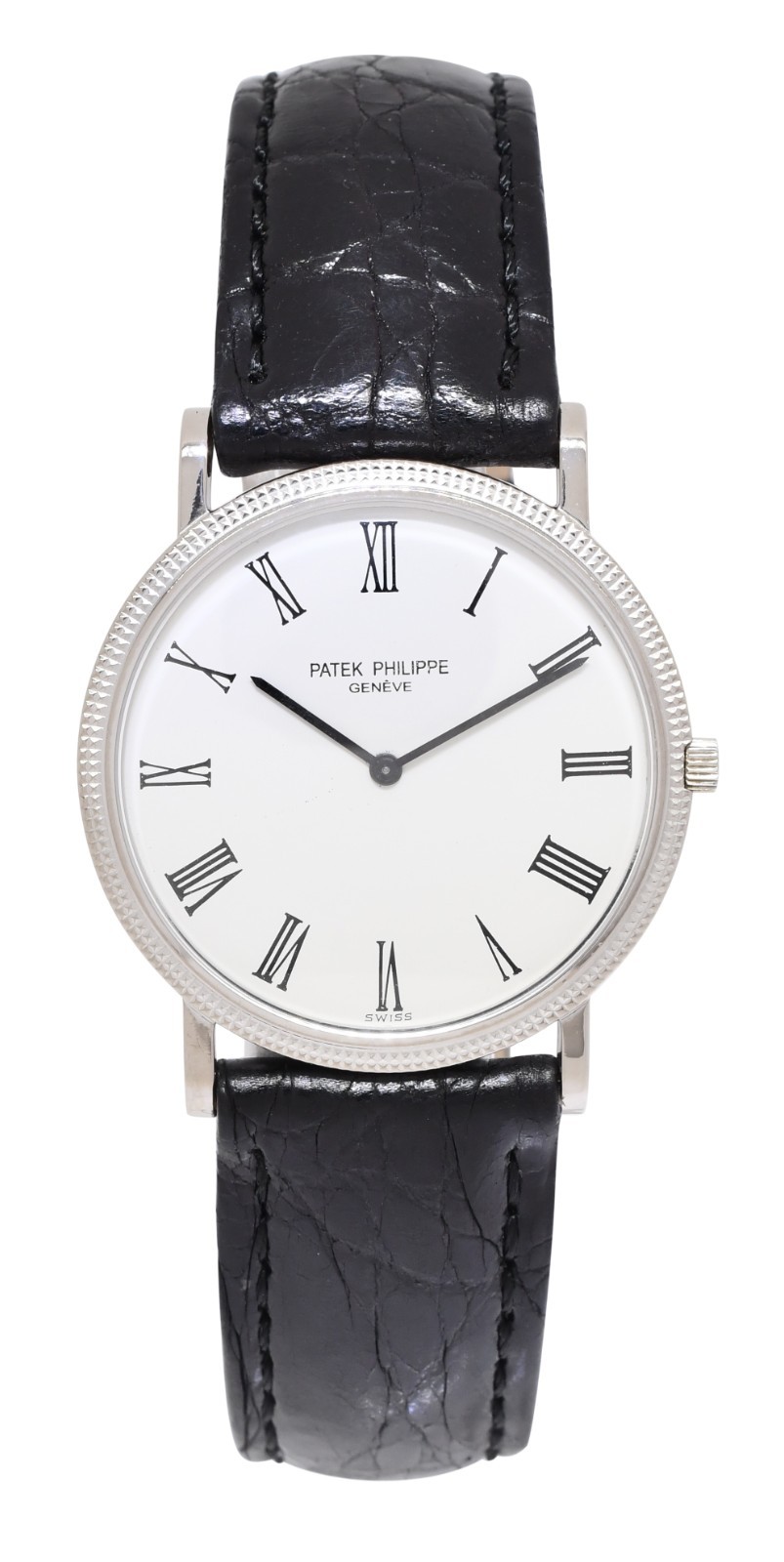 Patek Philippe Calatrava 18k White Gold Mens 32mm Manual Watch 3520
