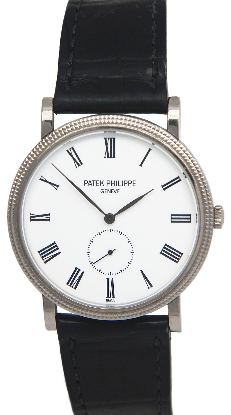 Patek Philippe Calatrava 5116 18k White Gold Enamel 36mm Watch +Archive 5116G