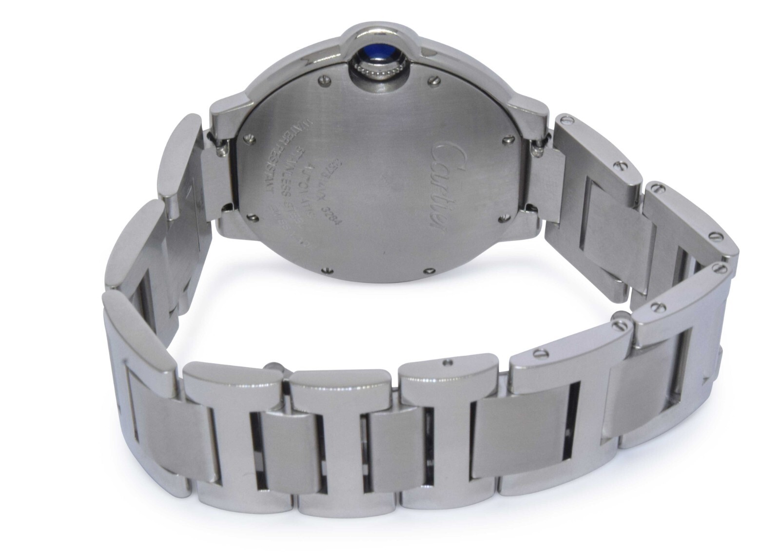 Cartier Ballon Bleu 36mm Steel Silver Dial Ladies Auto Watch W6920046 B/P 3284
