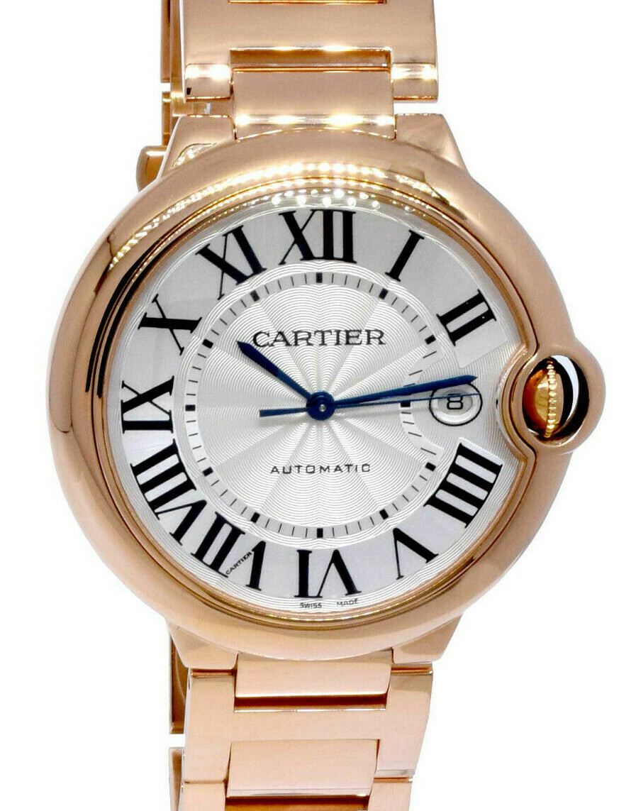 Cartier Ballon Bleu 42mm 18k Rose Gold Mens Auto Watch Box/Papers WGBB0016 2999 Cartier Ballon Bleu 42mm 18k Rose Gold Mens Auto Watch Box/Papers WGBB0016 2999