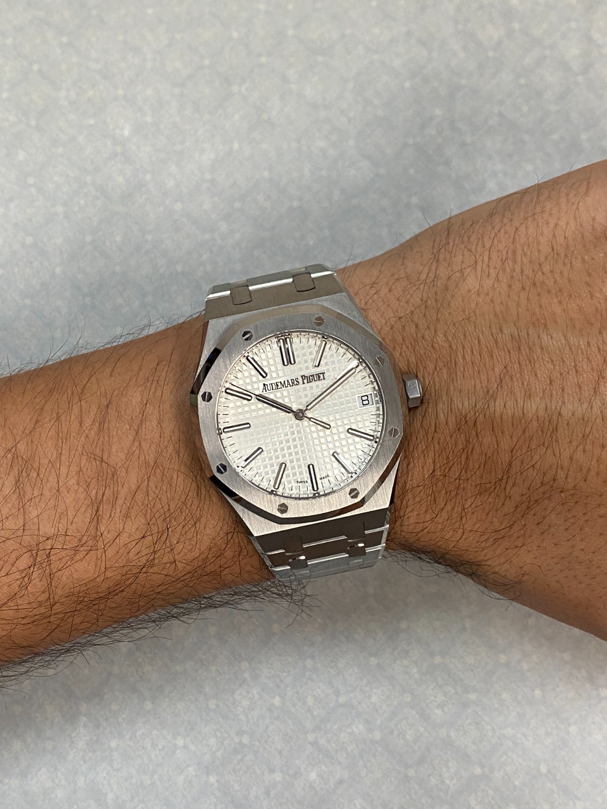 Audemars Piguet Royal Oak Steel Silver Dial 41mm Watch B/P 15510ST.OO.1320ST.08