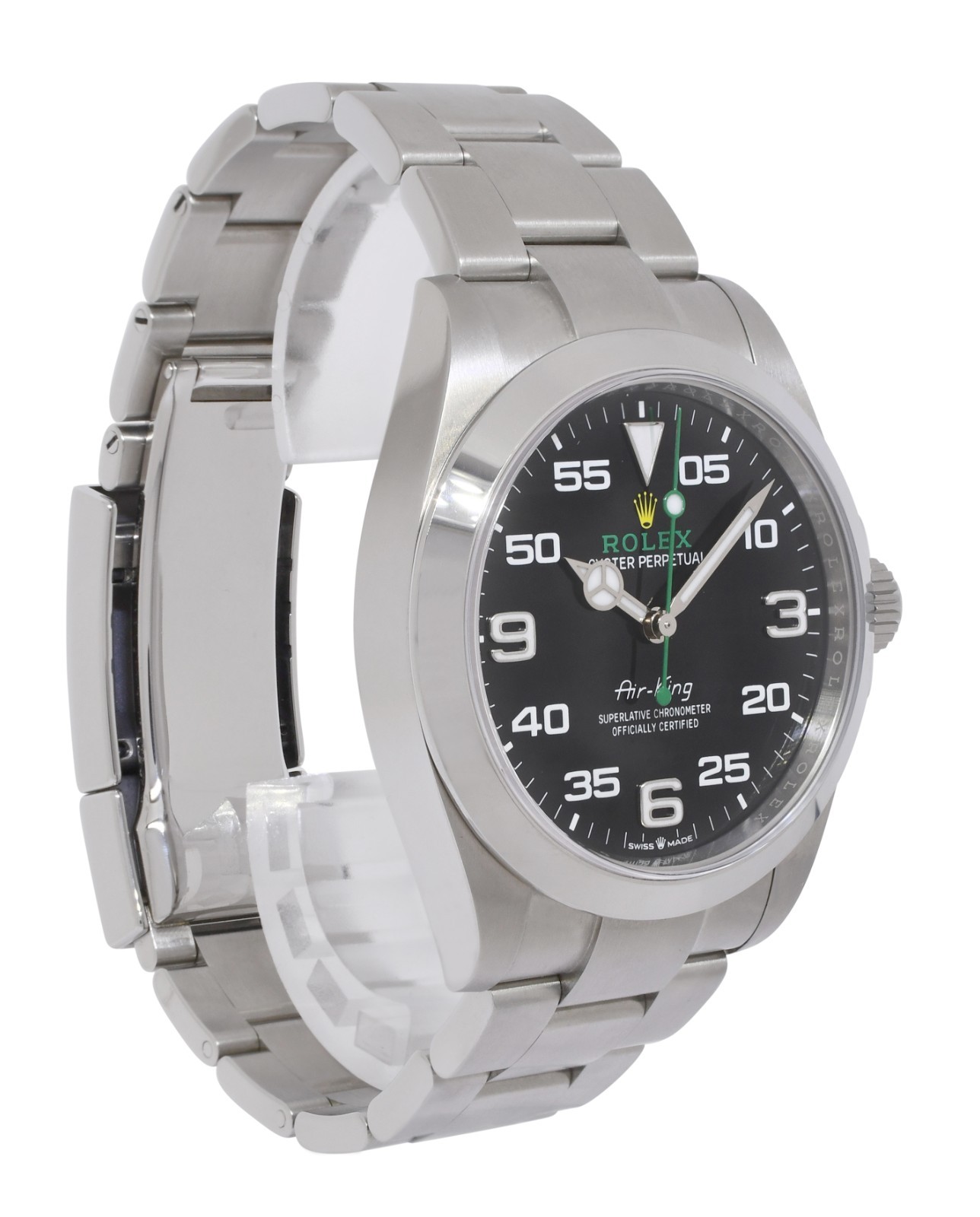 Rolex Air-King Steel Black Dial Mens 40mm Watch +Card '22 126900