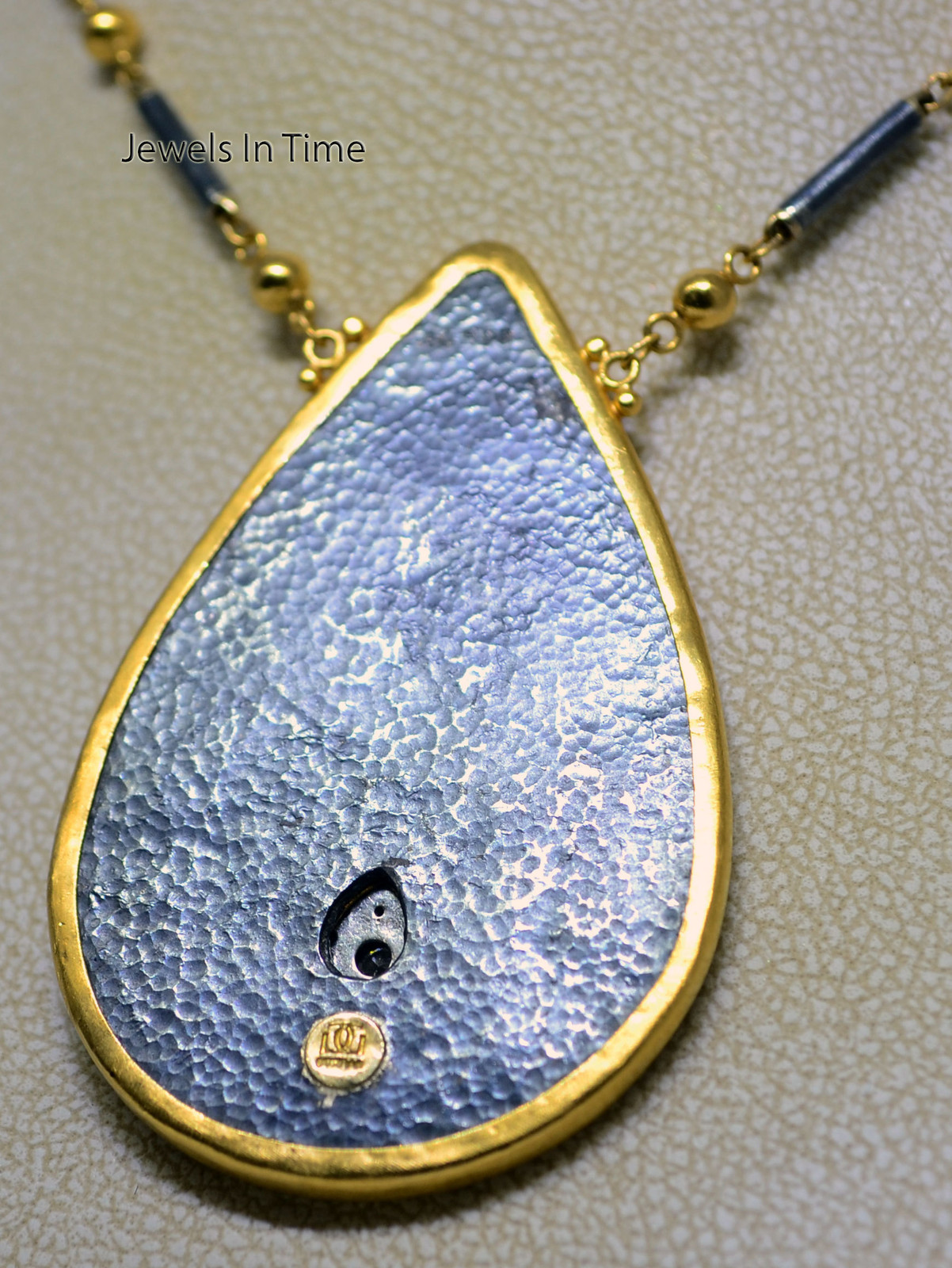 Gurhan 24k Gold Silver & ~1.00 Carat Diamond Ladies Necklace 17"