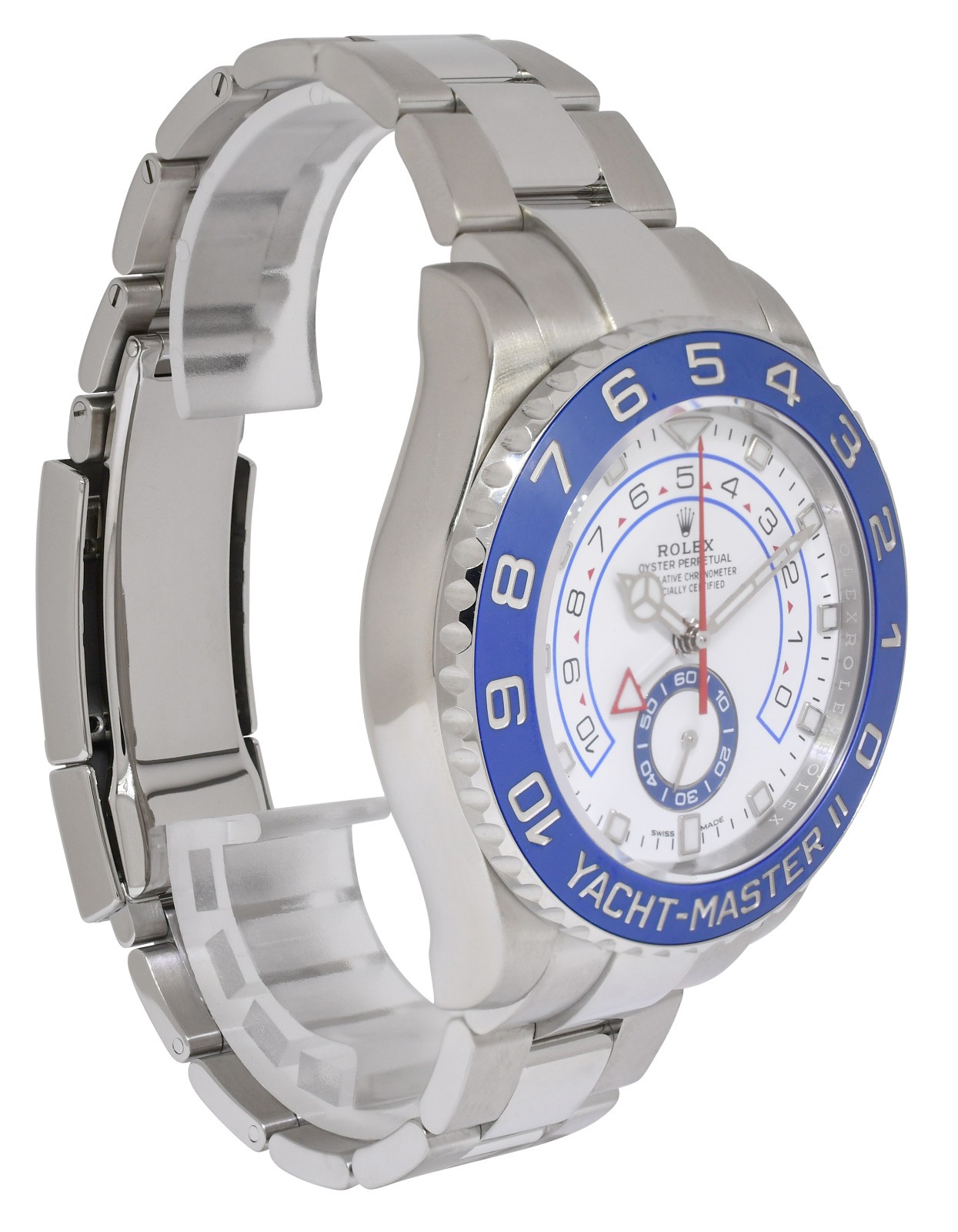 Rolex Yacht-Master II Steel Blue Ceramic Bezel 44mm Watch +Papers '18 116680